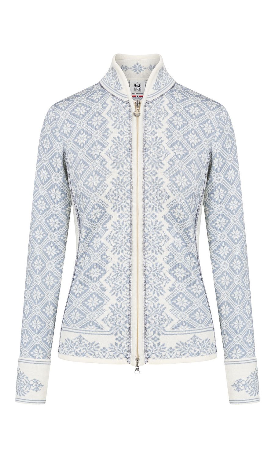 Dale of Norway - Christiania Jacket (Ladies), Colour: Off White/Metal Grey (A), Size: XS, Style: Full Zip