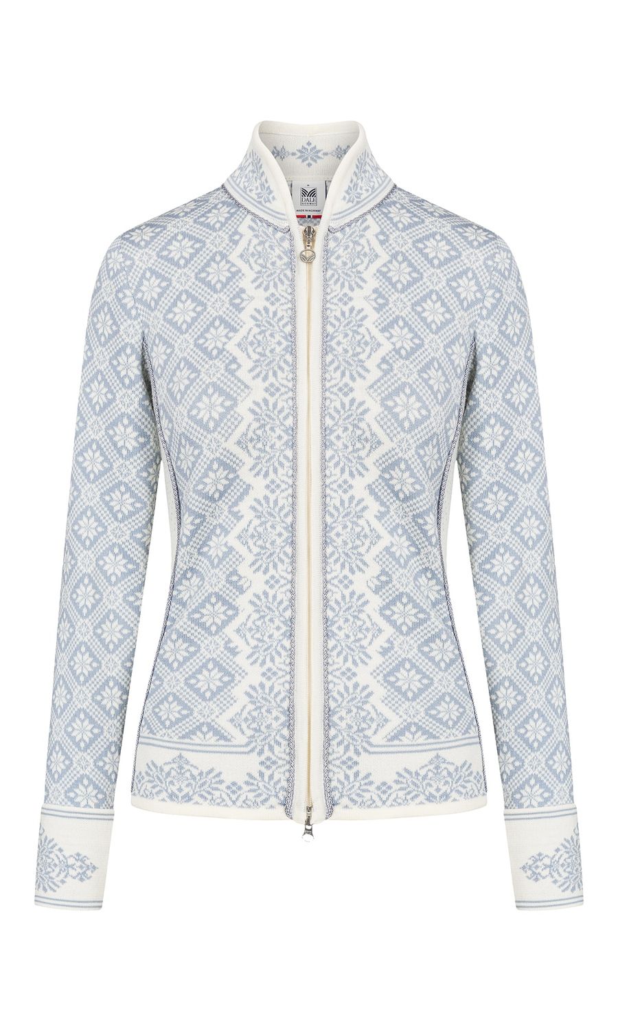 Dale of Norway - Christiania Jacket (Ladies), Colour: Off White/Metal Grey (A), Size: XS, Style: Full Zip