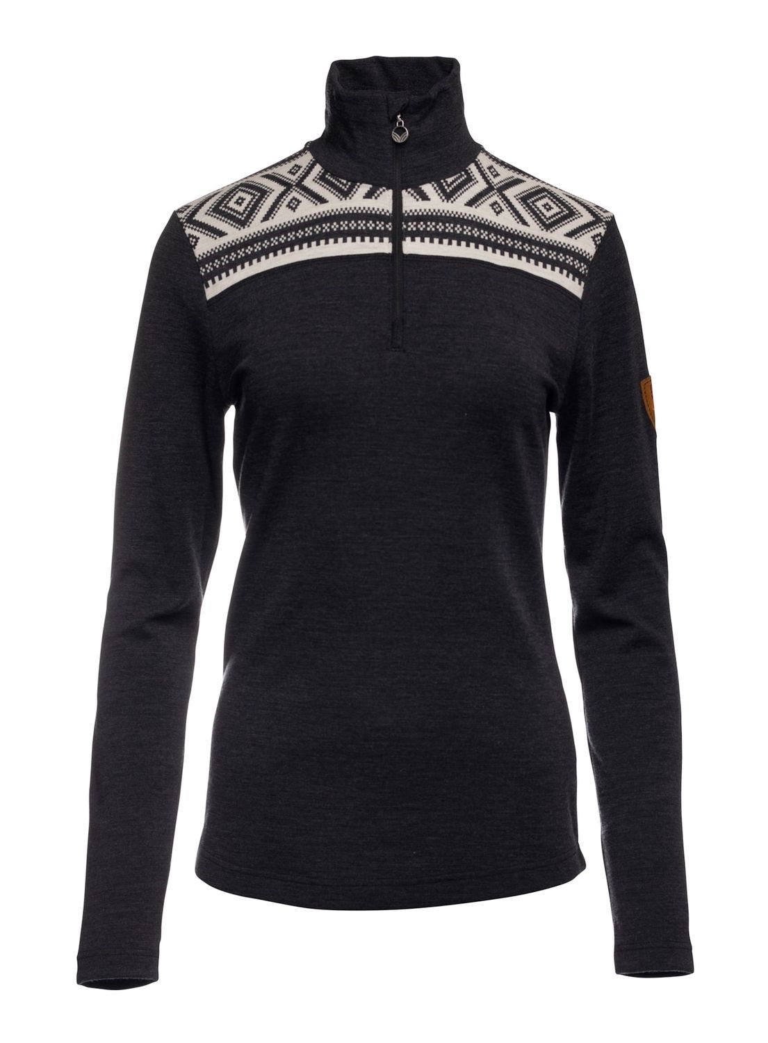 Dale of Norway - Cortina Basic (Ladies), Colour: Charcoal (T), Size: XS, Style: Half Zip
