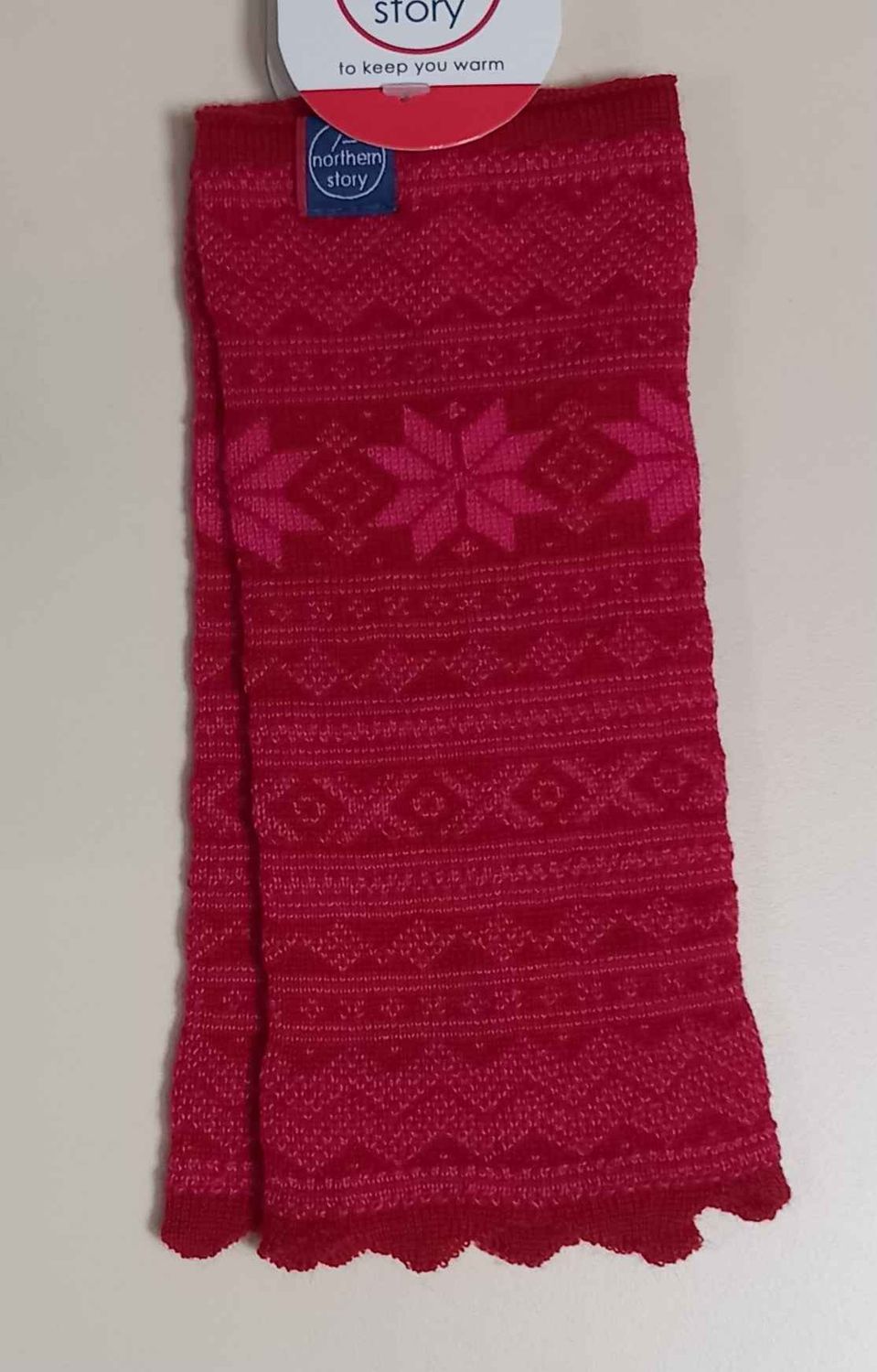 Setesdal Wristwarmer (H.o.Y.), Colour: Red/Pink, Size: One, Style: Wristwarmer