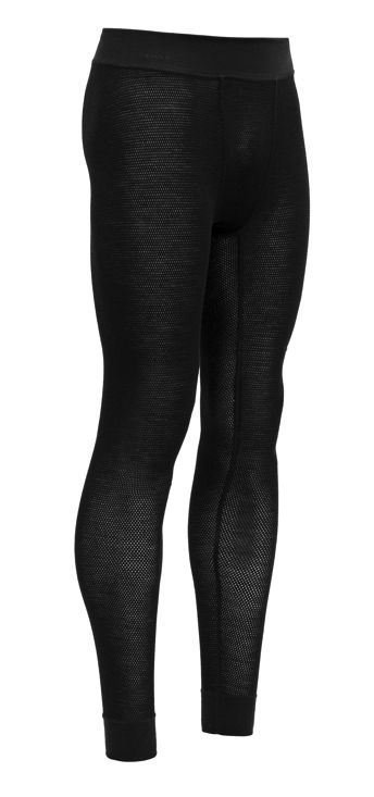 Devold - Wool Mesh Long Johns (Mens) - 190 g m/2, Colour: Caviar, Size: S, Style: Base Layer