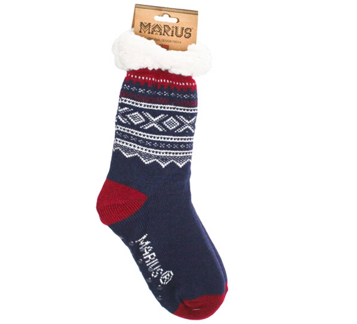 Marius Slipper Sock, Colour: Navy, Size: One, Style: Slipper Sock
