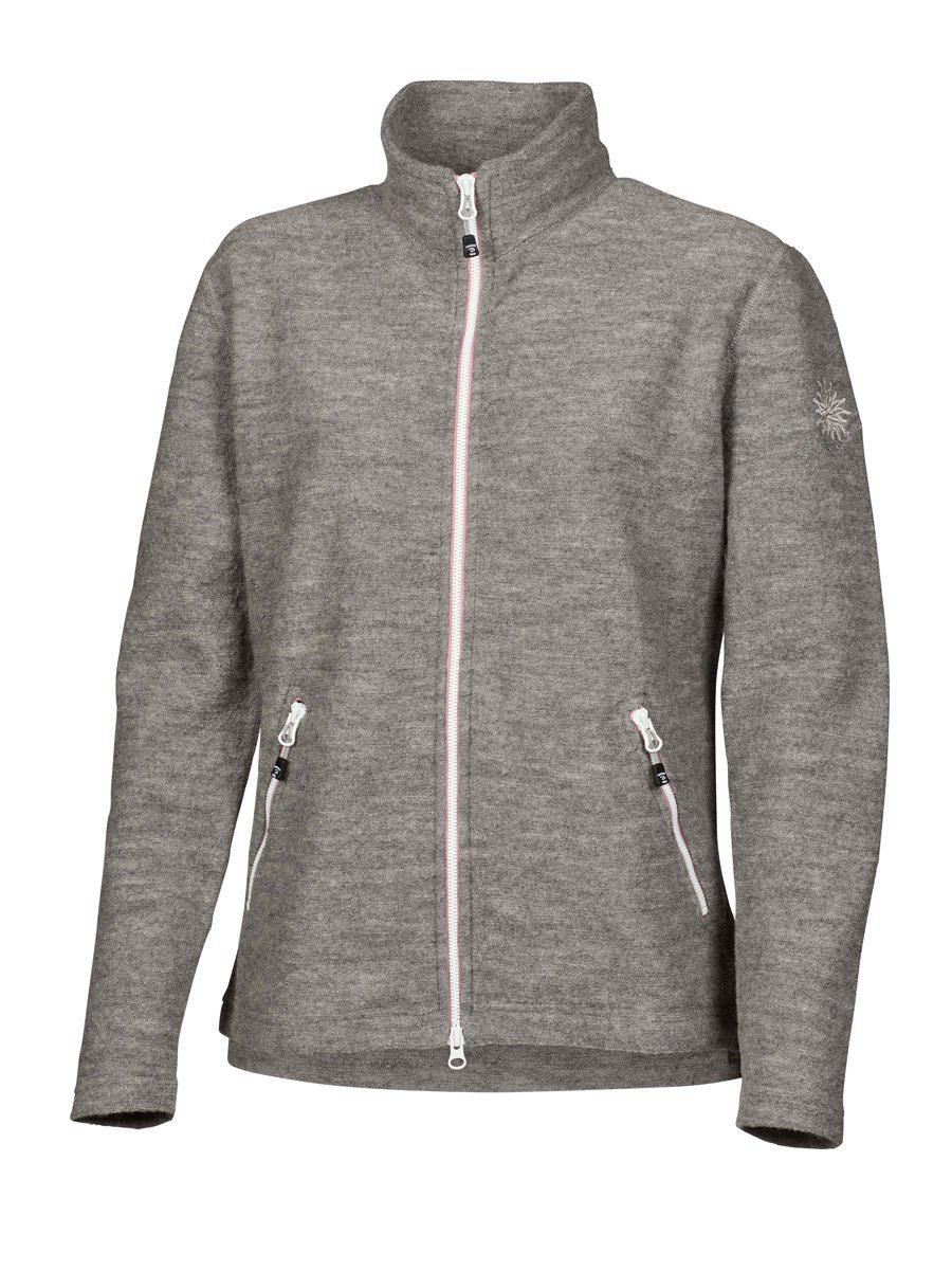 Ivanhoe - Leona Jacket (Ladies), Colour: Grey Marl, Size: 36, Style: Full Zip