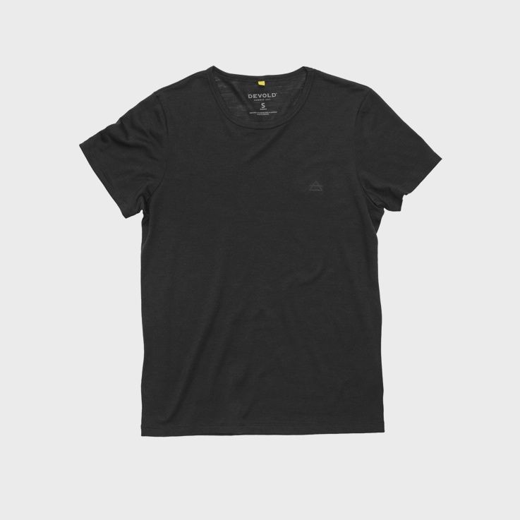 Devold - Active Tee (Ladies), Colour: Black, Size: XS, Style: Base Layer