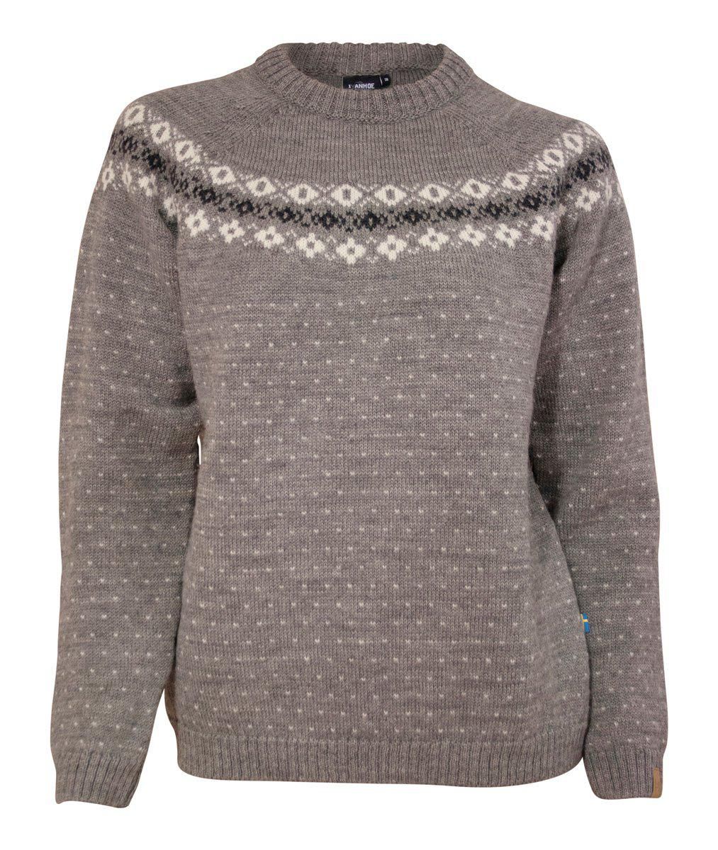 Ivanhoe - Sire Crew Neck (Ladies), Colour: Grey, Size: 36, Style: Crew Neck