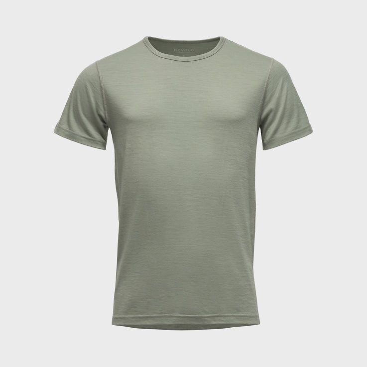 Devold - Breeze Plus T-Shirt (Mens) - 200g/m2, Colour: Fog, Size: S, Style: Base Layer