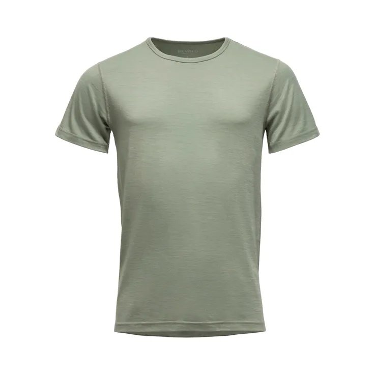 Devold - Breeze Plus T-Shirt (Mens) - 200g/m2, Colour: Fog, Size: S, Style: Base Layer