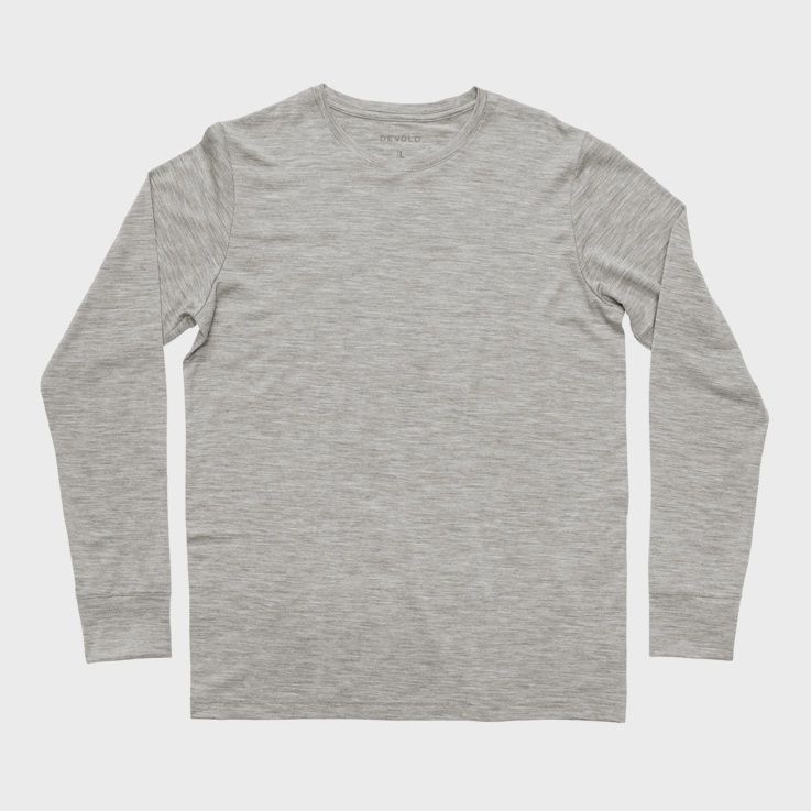 Devold - Classic Long Sleeve Shirt, Colour: Grey Melange, Size: S, Style: Base Layer