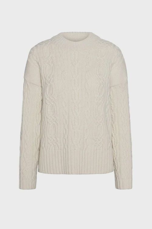 Norlender - Torunn (326), Colour: White, Size: S, Style: Crew Neck