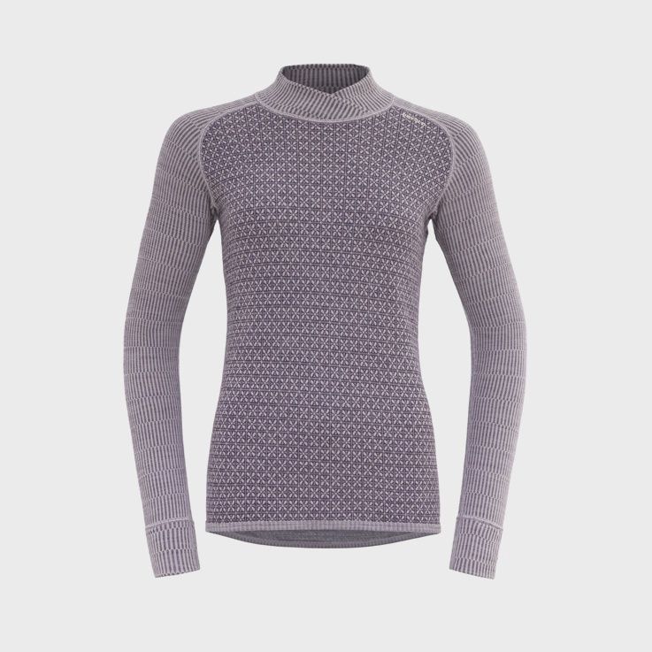 Devold - Tuvegga Crew (Ladies) - 250 g/m2, Colour: Lilac, Size: XS, Style: Base Layer