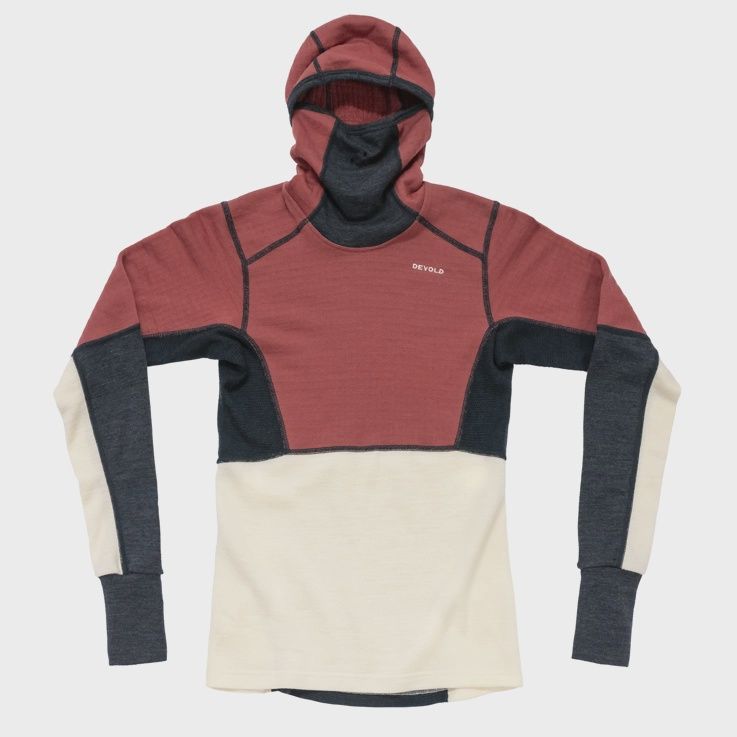 Devold - Arctic Expedition Pro Hoodie (Ladies) - 310 g/m2, Colour: Marsala, Size: XS, Style: Base Layer