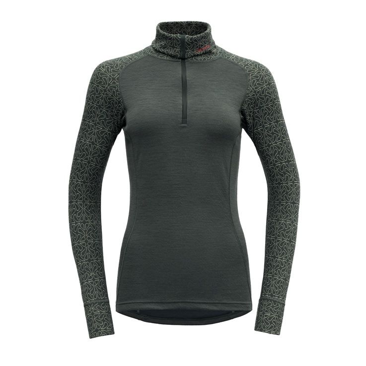 Devold - Duo Active Zip Neck (Ladies) - 205 g/m2, Colour: Woods, Size: XS, Style: Base Layer