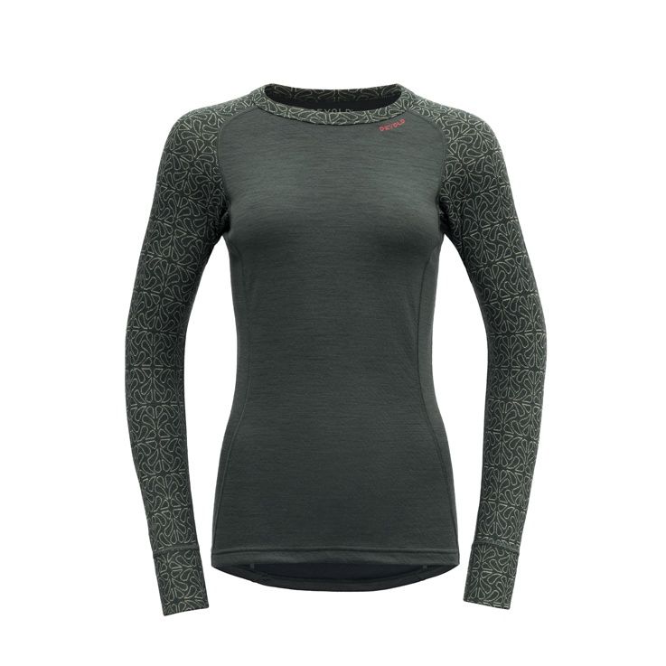 Devold - Duo Active Crew Neck (Ladies) - 205 g/m2, Colour: Woods, Size: XS, Style: Base Layer