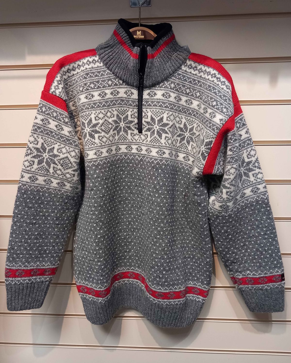 SALE - Norwool - Half Zip (200F), Colour: Charcoal (74/204), Size: L, Style: Half Zip