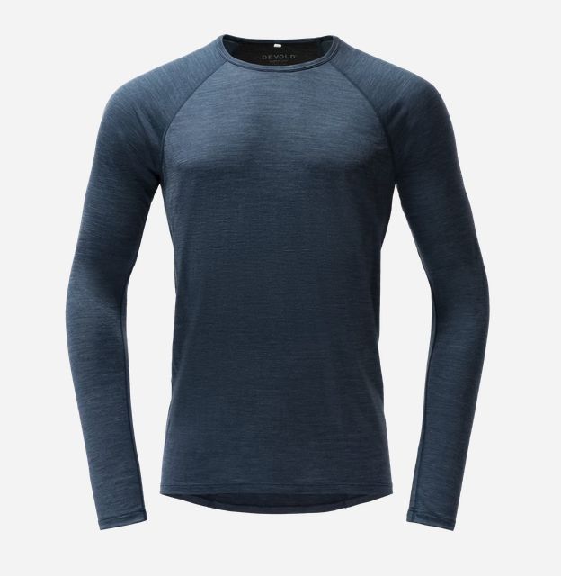 Devold - Endurance Crew Neck (Mens) 130g m/2, Colour: Night, Size: S, Style: Base Layer