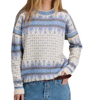 Dale of Norway - Albertville (Ladies), Colour: Off White/Blue Shadow, Size: XS, Style: Crew  Neck