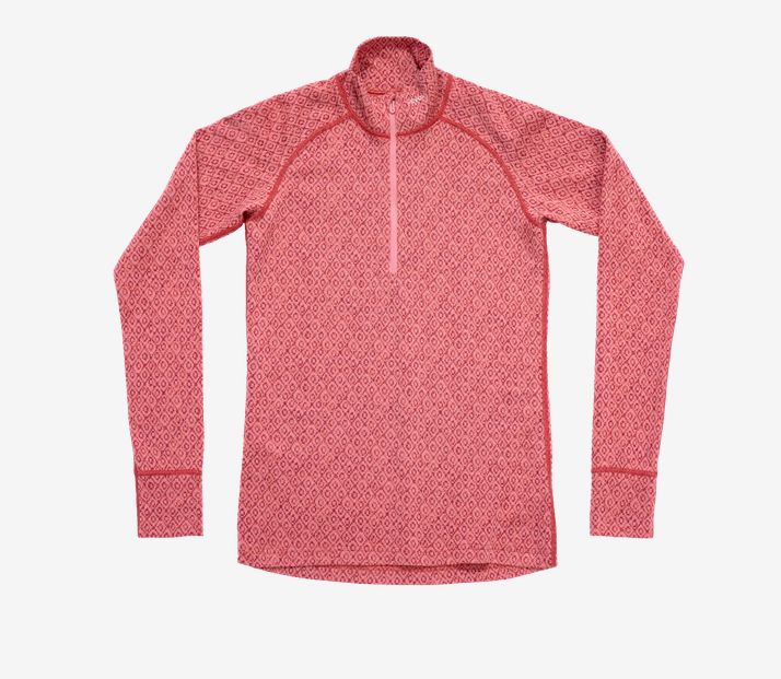 Devold - Signature Silk Zip (Ladies) - 230 g/m2, Colour: Apricot, Size: XS, Style: Base Layer