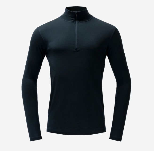 Devold - Breeze Plus Zip Neck (Mens) - 200g/m2, Colour: Ink, Size: S, Style: Base Layer