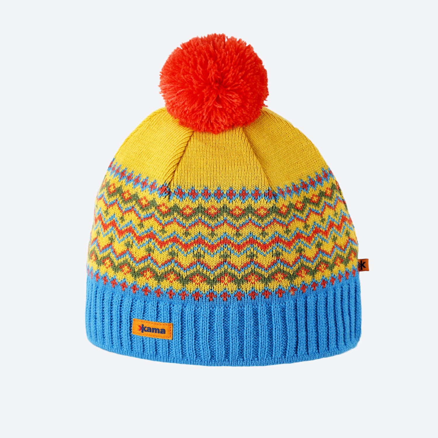 (A191) Merino Beanie Kama, Colour: 102 Yellow, Size: One, Style: Hat