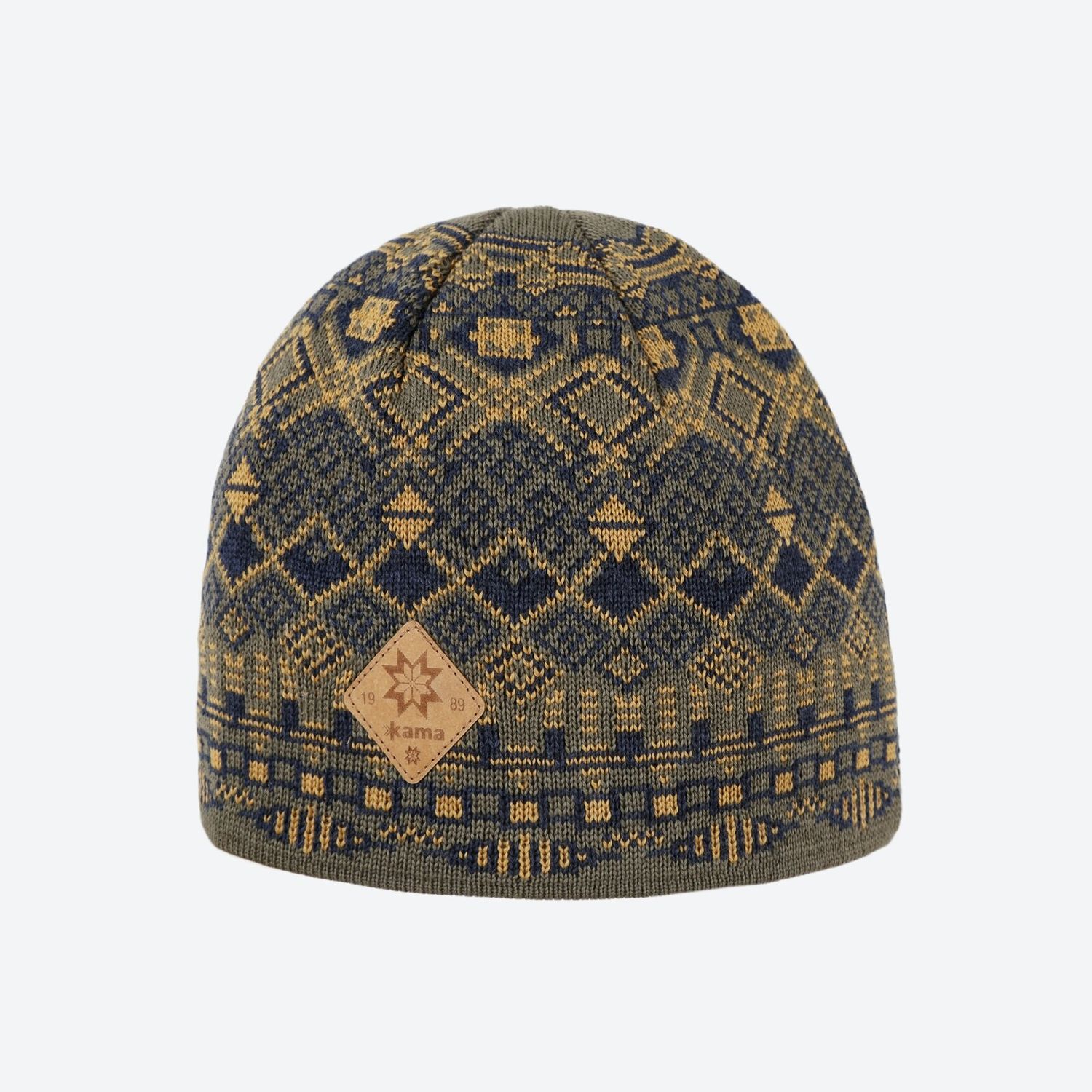 (A192) Merino Beanie Kama, Colour: 106 Dark Green, Size: One, Style: Hat