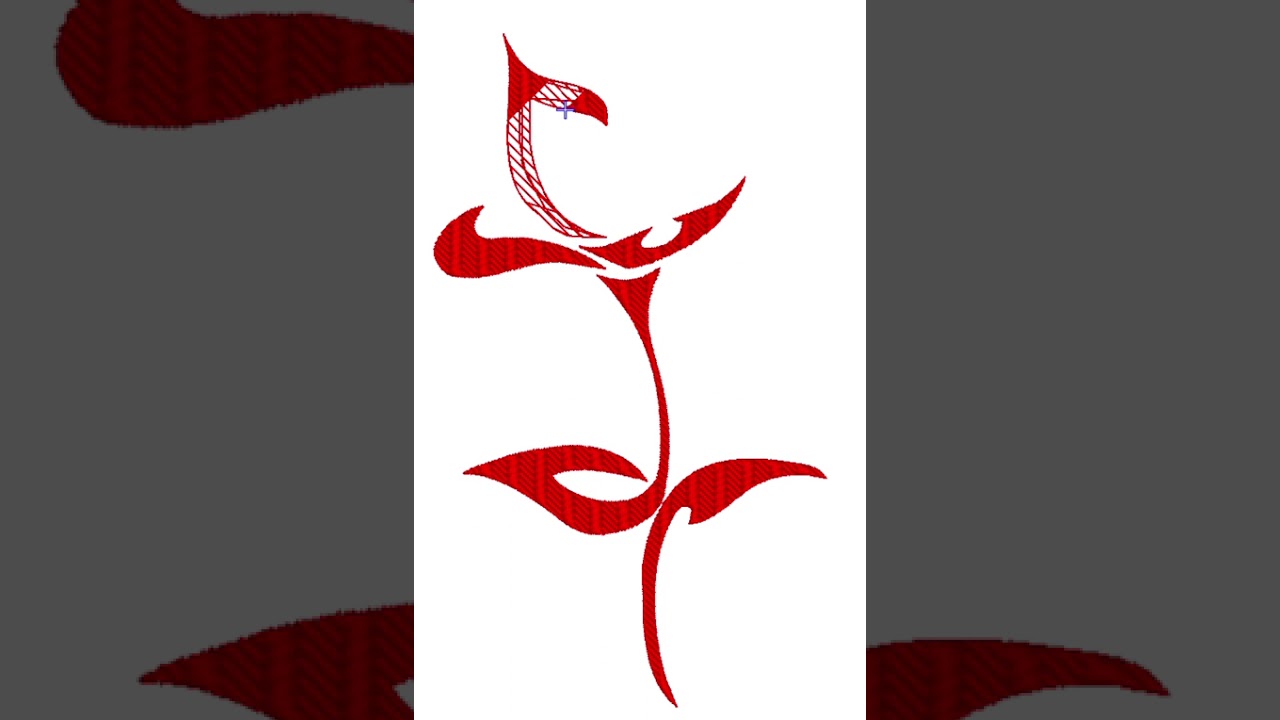 Rose , Progressive Fill Stitch