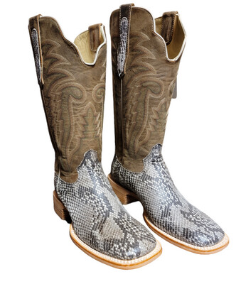 RW7913-2 Python Belly Square Toe Boot