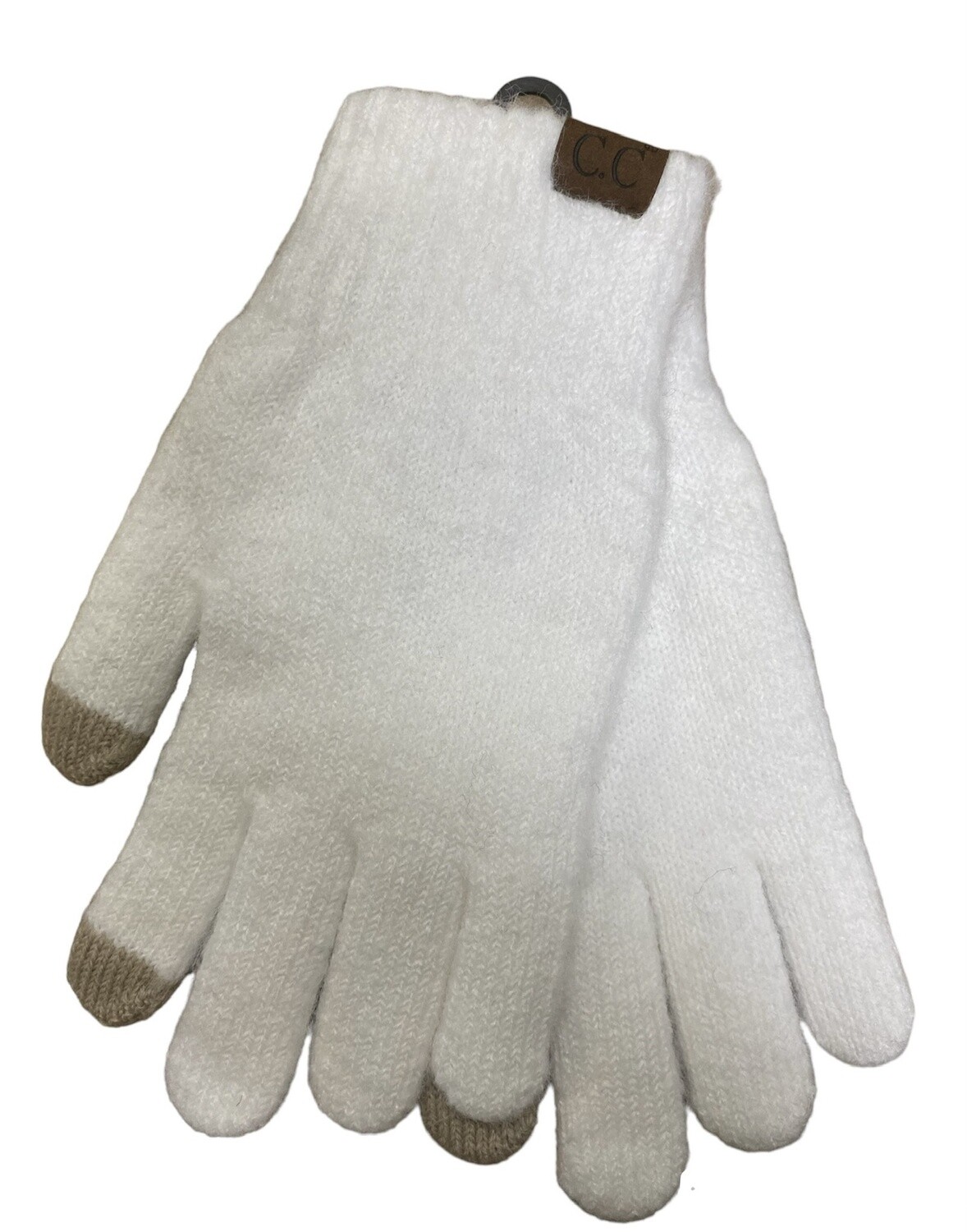 G-9021 Classic Touch Screen Gloves, Colour: WHite, Size: One Size