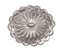 BKL003 Round Silver Belt Buckle