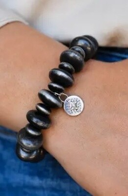 BR580 Faux Navajo Pearl Disc Br