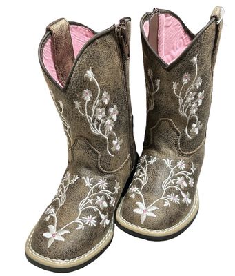 4430037230 Lily Floral Side Zip Boot