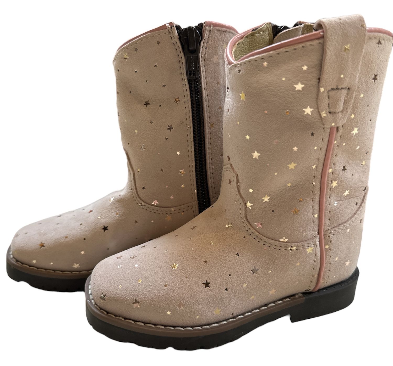 3319T Autry Pink Suede Infant Boot, Colour: Pink Suede, Size: 3