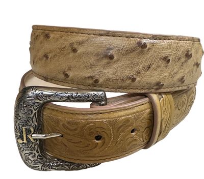 RWB2310 Ostrich Belt w/Billet