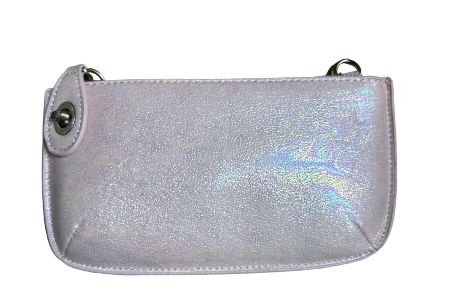 L8228 Holographic Wristlet/Crossbody, Colour: (01)White