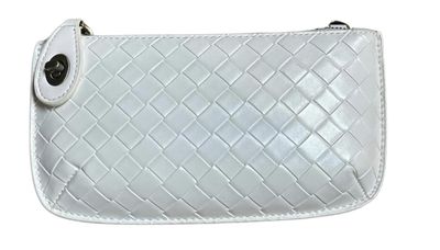 L8123 Faux Woven Crossbody/Wris