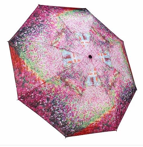 20207RC Monet&#39;s Garden Reverse, Colour: Pink/Multi, Size: 48&quot; Umbrella