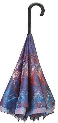 25064RC Hollyhill Stick Umbrella, Colour: Teal/Red