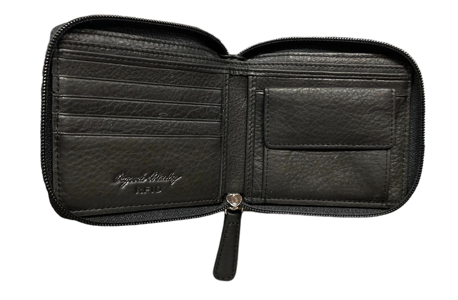 1263 RFID Zip Around Coin Pocke, Colour: Black