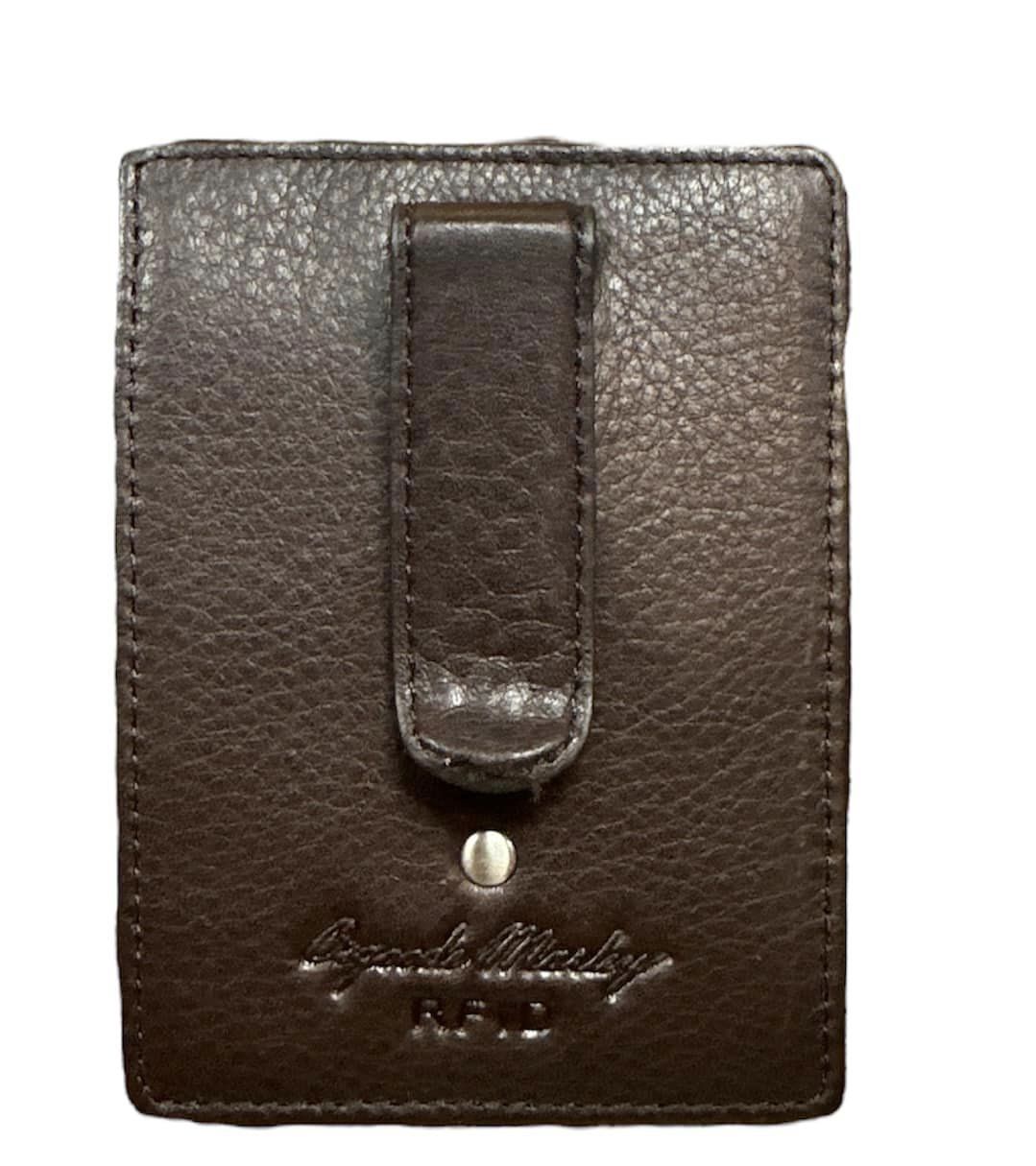 1209 RFID Steel Money Clip Wall, Colour: Espresso