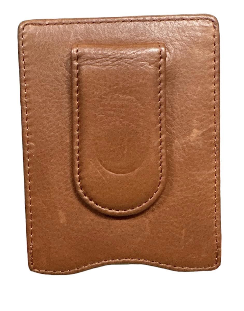 1270 RFID Magnetic Money Clip W, Colour: Brandy