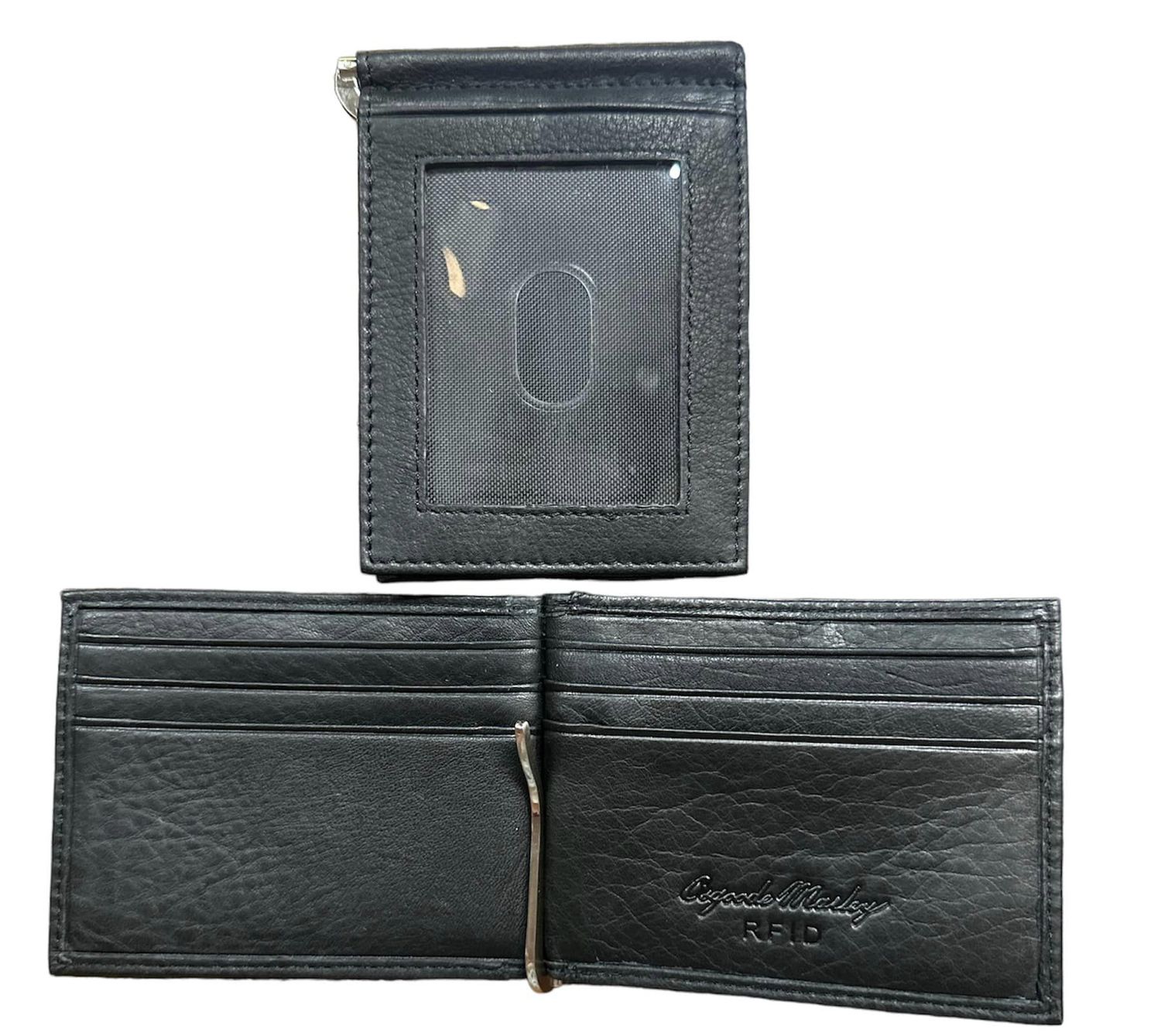 1221 RFID Money Clip Wallet, Colour: Black