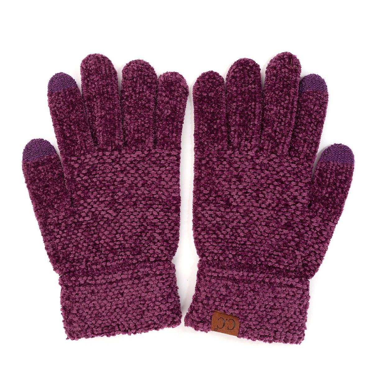 G-9016 Chenille Smart Tip Glove, Colour: Orchid