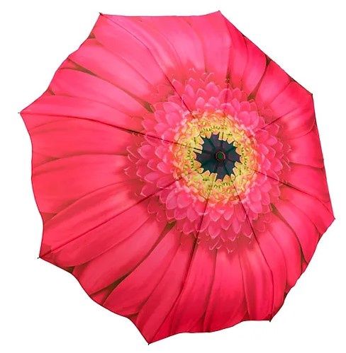 33070 Pink Daisy Pop Up Umbrella, Colour: Pink