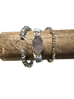 301001406 Grey 3 Piece Bracelet Set