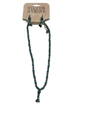 D450020233 Faux Navajo/Turquoise Beaded Necklace Set