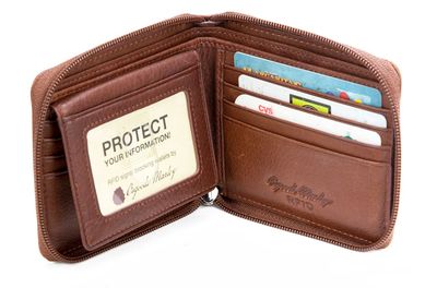 1225 RFID Zip Around Passcase