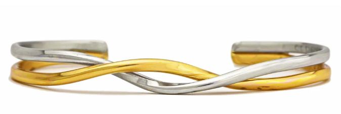 Yin Yang(31) Bracelet, Colour: German Silver/Brass, Size: Medium
