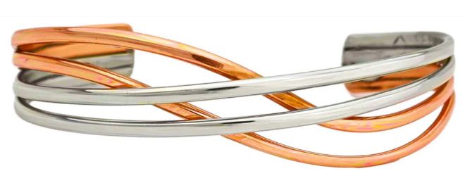 Meditation(54) Bracelet, Colour: Copper/German Silver, Size: Medium