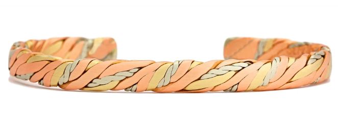 Sweatlodge(315) Bracelet, Colour: Copper/German Silver/Brass, Size: Large