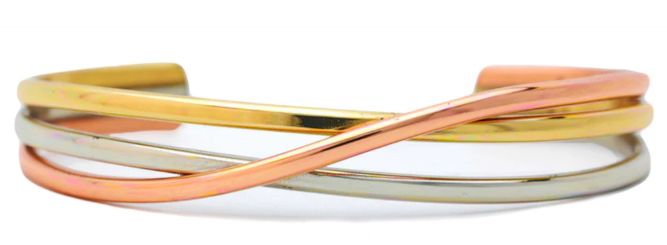 Fire Dancer(338) Bracelet, Colour: Copper/German Silver/Brass, Size: Medium