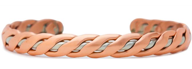 Nexus(379) Bracelet, Colour: Copper/German Silver, Size: Medium
